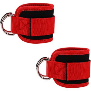 2 Pièces Sangle Cheville Musculation Poulie,Ankle Straps Pour Sport,Sangle Musculation,Entraînement Des Fessiers,Sangle De Tirage Musculation,Accessoires De Fitness.[K61] - Neuf