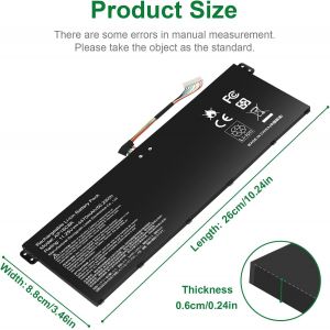 11.25V/50.29Wh AP18C8K Laptop Battery for Acer Aspire 5 A514-52 A514-52-58U3, Chromebook 314 C933, Swift 3 SF314-42-R4XJ SF314-42-R27B SF314-57 SF314-57 SF314 314-5 7G SF314-58 Series - Neuf