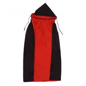Cape A Capuche Bicolore, A Porter Des Deux Cotes, Cape Longue Pour Halloween Et Noel - Neuf