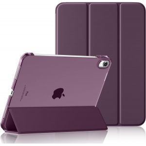 KAL-Coque Pour Ipad 10 11 Eme Génération A16 (2022/20225 10.9/11 Pouces) Housse, Mince Protect Étui Arrière Translucide Pour Ipad 11Ème/10Ème Gén, Réveil/Sommeil Auto, Baies Violet - Neuf
