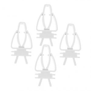 Lot De 4 Pinces A Fruits En Plastique Robustes Pour Oiseaux, Perroquets, Accessoires Pour Cages A Perroquets - Neuf