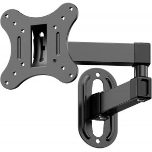 Support TV Mural 14 &agrave; 27 Pouces Ecran PC,Orientable et Inclinable,VESA 75x75mm / 100x100mm jusqu'&agrave; 10 kg,Universel 17 19 21 24 Pouces Support Mural TV,Support de Moniteur - Neuf