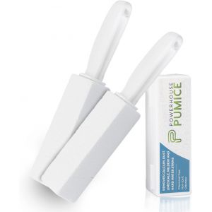 ASFASFq-Pierre Ponce à Poignée pour WC (paquet de 2) - Solution Fiable et Inoffensive contre Dépôts Calcaires, Moisissure et Taches sur les WC, les Grills, les Carreaux, les Joints et les piscines - Neuf