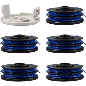 Ryobi RAC123 5132002671 Strimmer Line Spool 1.6mm x 8.3m for Ryobi RLT4027 RLT4125 RLT5027 RLT6030 RLT5127 RLT6130-5130-5130-5130 Strimmer Line 20026 70026700 (5 spoils) OL + 1 - Neuf