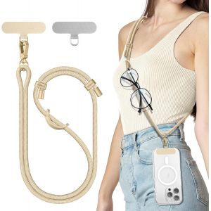 Cordon T&eacute;l&eacute;phone Portable Universelle, Tour De Cou Telephone R&eacute;glable Et D&eacute;tachable, Laniere Telephone Portable Longue En Nylon Compatibles Avec Des Smartphones Etc - Neuf