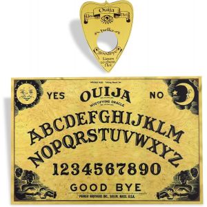 Play-Ouija Planche En Bois Spirit Board Classique Sa Goutte Parler Instructions D&eacute;taill&eacute;es Communication Soleil Lune Etoiles F&ecirc;te D'anniversaire Jeu Decor (Soleil Lune) - Neuf