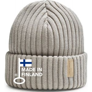 Ulteronixshop-Bonnet En Laine M&eacute;rinos Pour Homme Et Femme - 100 % Laine M&eacute;rinos Extra Fine - Fabriqu&eacute; En Finlande - Gris - Taille Unique - Parfait Pour Les Jours Froids - Bonnet D'hiver Pour Homme - - Neuf