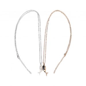 Lot De 2 Colliers Pour Couple En Alliage, Pendentif En Forme De Baleine, Aimante, Accessoire De Bijouterie, Cadeau, Groupe 3 - Neuf