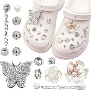 Kalanka-Charmes De Chaussure Accessoires De Fleur De Chaussure En Strass De Bricolage Chaussure Charms Accessoires Decoration Décorations De Fête Cadeaux D'anniversaire - Neuf