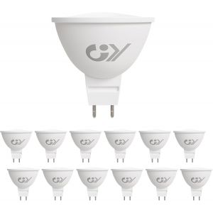 Ampoule Led Gu5.3 Mr16, 4.5w Équivalent 40w 663lm 4000k Blanc Neutre, Angle De Faisceau 120°, Ampoules Led 12v Classe C, Non-Dimmable, Lot De 12 - Neuf