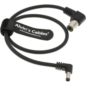 4 Pin Hirose Male Right Angle DC Jack Cable for Blackmagic Cinema Camera 4K 45CM - Neuf