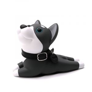 Hjlian Butee De Porte Decorative En Forme D'animal Mignon, Motif Dessin Anime, Sans Perforation, Pour La Maison Ou Le Bureau, Motif Chien Gris - Neuf