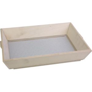 CHECARZHN--NO1-Tamis Rectangulaire, 22 X 32 Cm, Mailles Carrées 6 X 6 Mm, Idéal Pour Le Sable Compost Terreau Et Terre De Bouturage - Neuf