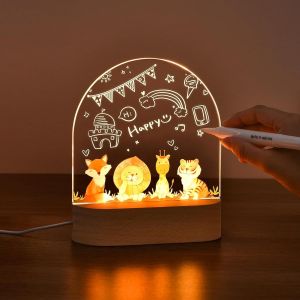 Veilleuse Bébé Veilleuse Personnalisé Bebe, Diy Led Lampe Bebe Personnalisé Usb Animaux Bebe Enfant Prise Électrique Pour Nouveau-Né Cadeau Déco Chambre Lampe De Chevet - Neuf