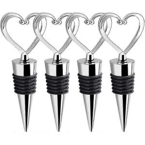 4 Pcs Bouchon De Bouteille De Vin,Bouchons De Vin En Silicone Utilis&eacute;s Pour Le Vin,Les Bouteilles De Bi&egrave;re (15-20mm) - Neuf