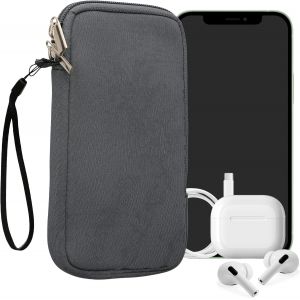 Housse Universelle Smartphone - Pochette De Protection 17,2 X 8,4 Cm Pour T&eacute;l&eacute;phone Portable Xl - 6,7/6,8"" En N&eacute;opr&egrave;ne Bleu-Gris - Neuf