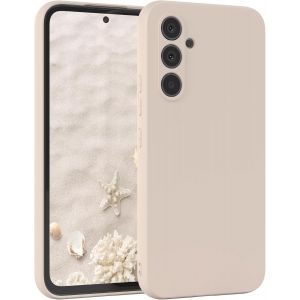 TRAHOO-- Housse en Silicone pour Galaxy A54 Housse Souple Antichoc Housse pour Portable avec Protection pour Appareil Photo Fines Premium Protection Cover TPU Phone Bumper en Taupe - Neuf