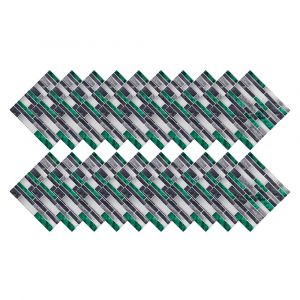 Lot de 20 stickers carrelage effet marbre - Vert, PVC, 10 x 10 cm, r&eacute;sistants &agrave; l'humidit&eacute;, faciles &agrave; appliquer et durables - Neuf