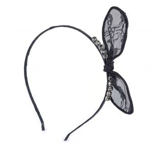 Accessoires Pour Cheveux Tendance Pour Femmes, Jolis Nouds En Dentelle Et Strass, Serre-Tete, Bijoux - Neuf
