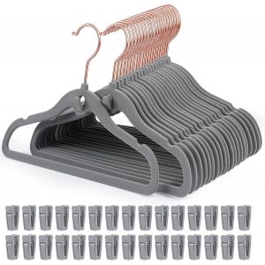 Letnerny-Cintres Antidérapants En Velours Pour Bébés Avec 20 Clips, Design En Cascade, Ultra Fins Pour Économ R L'espace, Pour L'organisation Des Manteaux Et Pantalons Des Nourrissons - Neuf