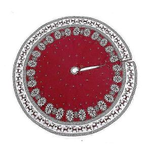 Jupe de sapin de No&euml;l tricot&eacute;e, tablier de sapin de No&euml;l - Neuf