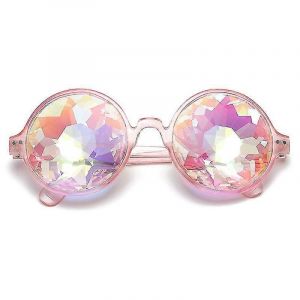 Kaléidoscope Lunettes Lunettes Psychédéliques Funky Prism Lunettes Pour Raves Festival Accessoires - Neuf