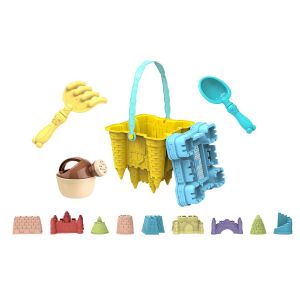 Ensemble De 14 Jouets De Plage Pour Enfants Comprenant Un Seau, Une Pelle, Un R&acirc;teau, Des Moules Et Un Arrosoir Pour Jouer Dans Le Sable. - Neuf