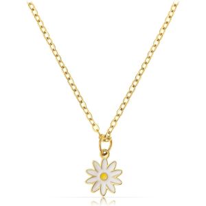 Kal-Collier Filigrane Pour Femme En Or Avec Pendentif En Forme De C?ur, Fleur Ou Trèfle, En Acier Inoxydable Chirurgical, 40 + 5 Cm, Bijoux En Or, Étanche, Collier D'amitié - Neuf
