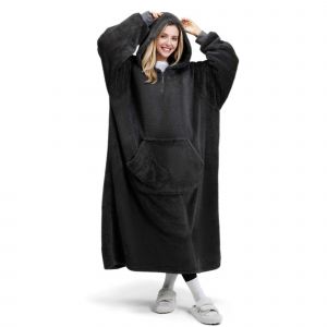 Surdimensionn&eacute; Sherpa Doux Confortable Couverture Chaude &Agrave; Capuche Pour No&euml;l - Neuf