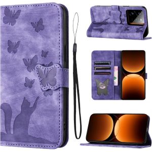 KAL-Housse Protection Pour Realem Gt7 Pro 5G 6.78 Pouces Mat&eacute;riau En Cuir Pu Coque Gt 7 Pro/Rmx5010 Avec Fentes Pour Cartes Housse Gt 7 Pro/Rmx5010 Violet - Neuf