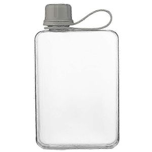 Bouteille D'eau Carr&eacute;e 500ml Portable Tasse &Agrave; Boisson Plate Slim Cold Flask Sports Water Bottle Bouteille D'eau D'&eacute;t&eacute; Flacon D'eau Pour La Randonn&eacute;e B - Neuf