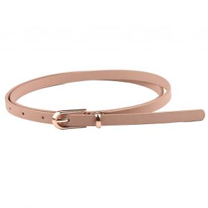 Ceinture Réglable Multi-Trous Pour Femmes, Boucle En Alliage De Faux Cuir, Ceinture Fine Pour Vêtements, Ornement-Kaki - Neuf