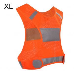 Gilet Reflechissant Pour Cyclisme En Plein Air, Gilet De Course, Gilet De Securite Pour Le Sport, Nacarat Xl - Neuf