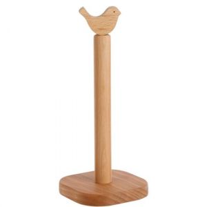 Porte-serviettes de cuisine porte-serviettes en bois avec base porte-serviettes de cuisine porte-rouleau de papier - Neuf