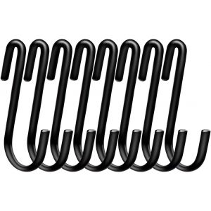 Lot De 30 Crochets En S Robustes Noirs Pour Ustensiles De Cuisine, Cuillères, Pots, Couverts, Vêtements, Sacs, Serviettes, Plantes - Neuf