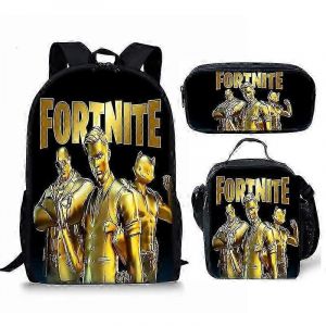 Sac D'ecole Imprime Fortnite, Sac A Dos Pour Enfants, Cartable, Trousse A Crayons Ou Ensemble Trois Pieces - Neuf
