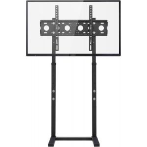 Support Tv Au Sol, Haut Support Tv Réglable En Hauteur Pour Écrans Plats Led Lcd De 81,3 À 65,1 Cm Maximum Vesa 600 X 400 Jusqu'À 40 Kg - Neuf
