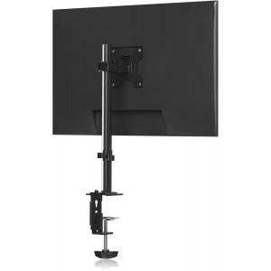 Support Ecran PC Support de Moniteur Unique pour Moniteurs de 13 à 32 Pouces,jusqu'à 10 kg,Bras Ecran PC Réglable avec Inclinaison,Pivotement et Rotation,2 Options de Montage,VESA 75/100mm - Neuf