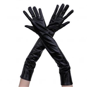 Mariée Danse Gants pour Femmes ¿ Longue en Satin de Banquet de Mariage Gants en Blanc, Dentelle, Design et Élégant - Neuf