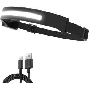 Jexnovashop-Lampe Frontale Rechargeable Puissante Gobeam 230 Led Ultra Lampe Torche Headlampe Frontales &Eacute;tanche Bande R&eacute;flecteur Capteur Pour Camping Randonn&eacute;e Cyclisme P&ecirc;ch Lecture Running Enfant Ad - Neuf