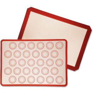 AYUHR-Set de 2 Tapis de Cuisson Silicone Professionnel - 30x40 cm, Antiadhésif et Durable - Idéal pour Four, Pâtisserie, Étaler la Pâte, Idéal pour Pâtisserie, Pain, Biscuits, Macarons - Neuf