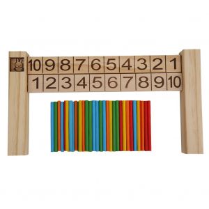 Calculatrice Numerique En Bois Pour L'education De La Petite Enfance, Regle De 1 A 10, Jouet D'apprentissage Et D'enseignement Des Mathematiques - Neuf
