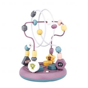 Labyrinthe De Perles Pour Tout-Petits, Jouet &Eacute;ducatif Color&eacute; Coulissant Sur Fil Torsad&eacute;, Entra&icirc;nement De L'attention De L'enfant, Comptage, Capacit&eacute; De Pr&eacute;hension-&Eacute;dition Musicale Coiled Bead - Neuf