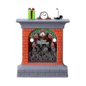 1pc No&euml;l Bougie &eacute;lectronique lumineuse Citrouille Lampe Feu de bois Petite Chemin&eacute;e D&eacute;coration Flamme &Eacute;clairage Produits Aespa - Neuf