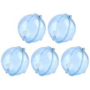 Lot De 5 Flotteurs De Peche A Boule Flottante En Abs, Indicateur De Frappe, Accessoire De Peche, Bleu, 40 Mm - Neuf