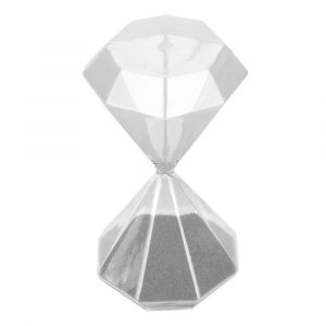 15 Minutes En Forme De Diamant Sablier Sablier Minuterie Verre De Sable Ob - Neuf