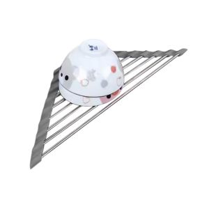 &Eacute;gouttoir Triangulaire Pour &Eacute;vier, En Acier Inoxydable, &Agrave; Enrouler - Gris - Neuf