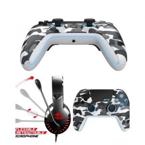 Casque gamer - SPIRIT OF GAMER - PRO H3 - White Camo - Jack 3,5 mm filaire - Micro omnidirectionnel - Neuf