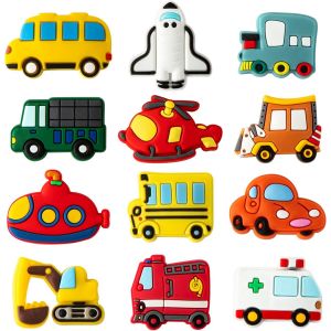 Kal-Lot De 12 D&eacute;corations De R&eacute;frig&eacute;rateur De Transport, Ambulance, Camion De Pompiers, D&eacute;coration De R&eacute;frig&eacute;rateur De Voiture De Dessin Anim&eacute; Souvenir 3d Cadeaux D&eacute;corations De Porte De - Neuf