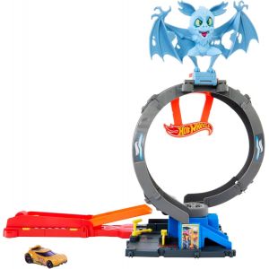 KAJGL-Let¿S Race Netflix-Coffret Circuit City Looping Et Attaque Chauve-Souris Avec Voiture Et Piste,3 Modes De Jeu,Looping Réglable Et Lanceur,Jouet Enfant,A Partir De 4 Ans,Htn78 - Neuf